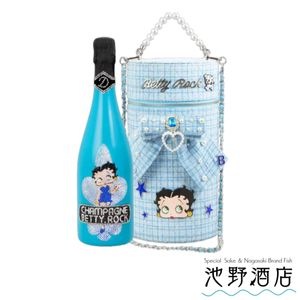 �ڼ���ȯ����D.ROCK��Betty Boop ����ܥ����ѥ� BETTY.ROCK TWEED BLUE 750ml Ȣ�� �٥ƥ������å� �ĥ�����