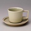 壽官陶苑 沈壽官（ちんじゅかん）青釉（あおゆう）コーヒーわん皿 |陶器