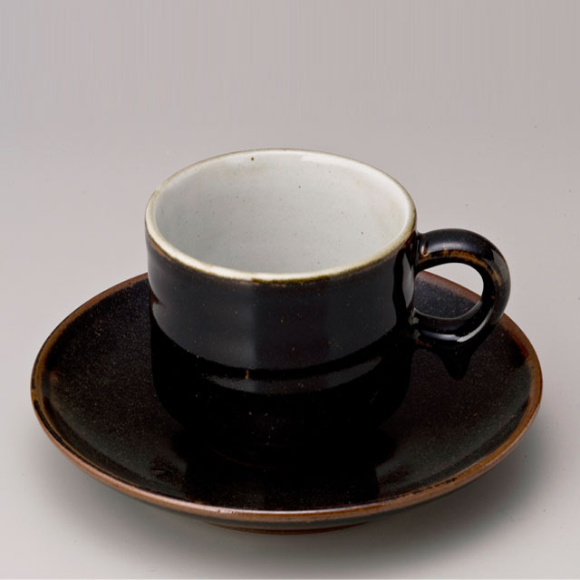【受注生産】 薩摩焼 沈壽官（ちんじゅかん）中白 コーヒーわん皿|陶器