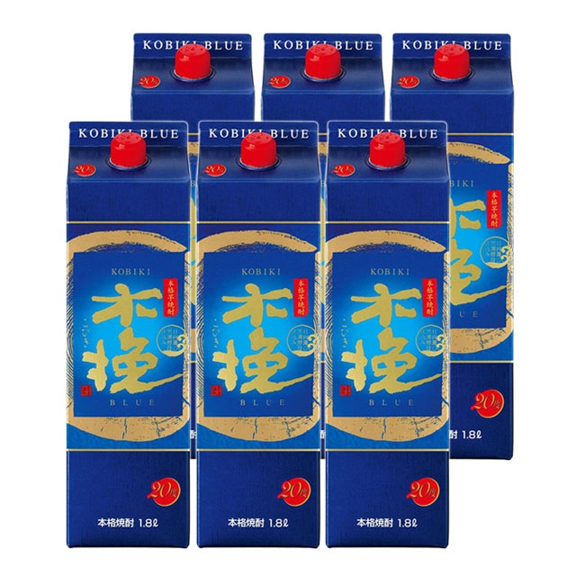 【送料無料】木挽 BLUE 20度 1800ml×6本 パック 芋焼酎 雲海酒造|雲海酒造（株）|焼酎セット