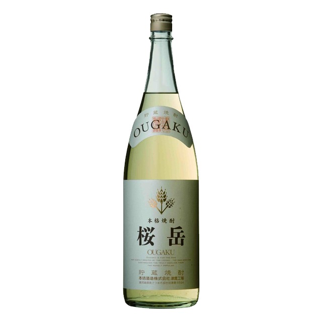 貯蔵焼酎 桜岳 25度 1800ml 麦焼酎 本坊酒造|焼酎
