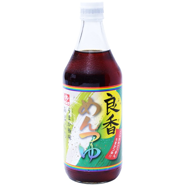 ヒシク 良香めんつゆ 500ml × 15本［藤安醸造／めんつゆ／鹿児島］