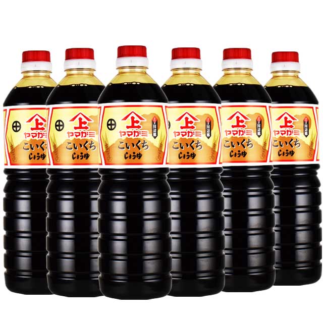 ヤマガミ醤油　濃口醤油　1000ml×6本セット　　上原産業　濃口醤油　鹿児島南九州市