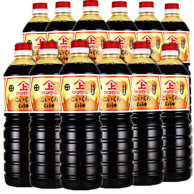 ヤマガミ醤油　濃口醤油　1000ml×12本セット　　上原産業　濃口醤油　鹿児島南九州市 