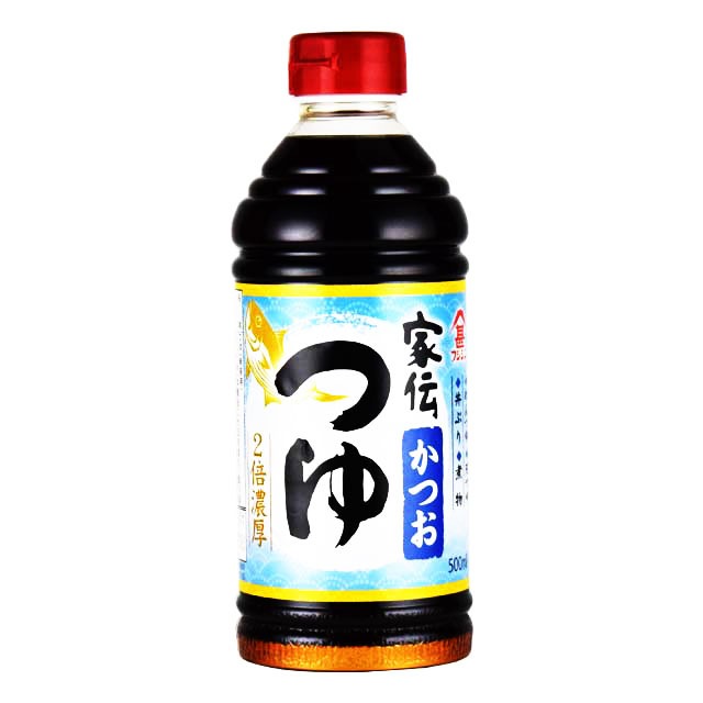 フジジン 家伝つゆ鰹 2倍濃縮 500ml ［富士甚醤油／めんつゆ／大分県］