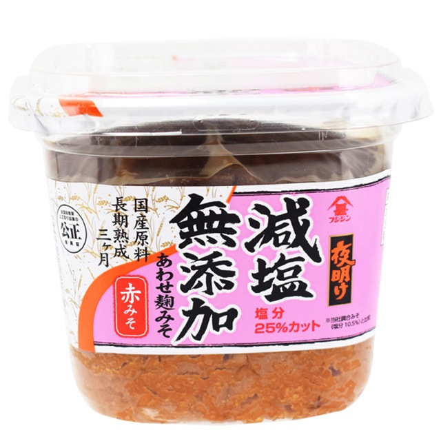 フジジン 夜明け減塩 無添加あわせ麹みそ 赤 400ｇ
