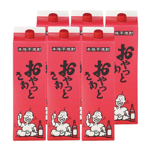 岩川醸造 おやっとさあパック 芋焼酎 25度 1800ml ×6本|焼酎セット