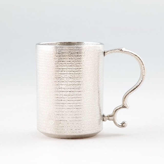 薩摩錫器　錫　ジョッキ　吹雪白加工　320ml　82　岩切美巧堂　代引不可|酒器|薩摩錫器