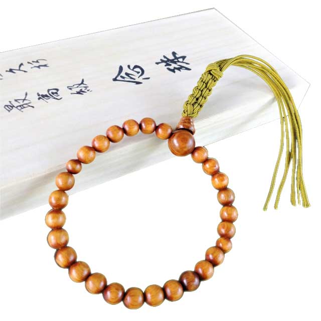 屋久杉 高級念珠 （女性用） 米玉利住工