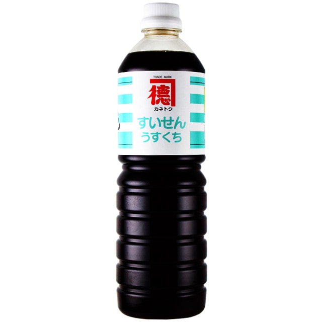 送料無料　カネトク醤油　すいせんうすくち醤油　1000ml　　佐賀屋醸造 　薄口醤油　鹿児島の醤油