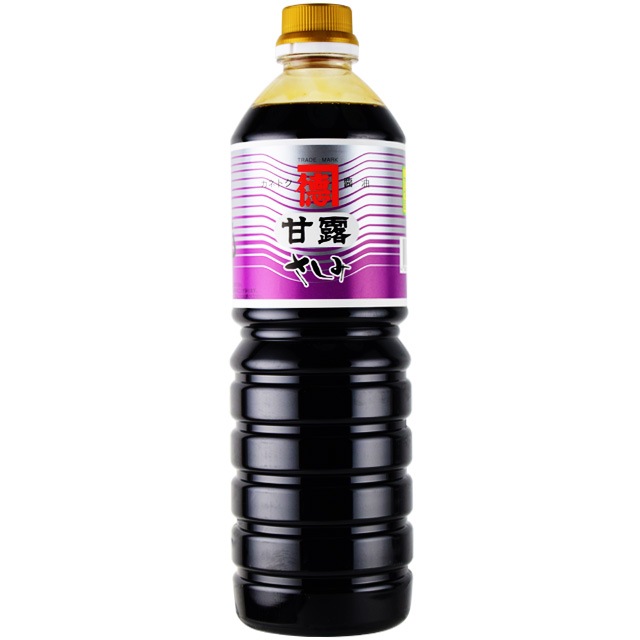 送料無料　カネトク醤油　さしみしょうゆ　甘露　1000ml×15本　　佐賀屋醸造 　濃口醤油　鹿児島あまくち醤油