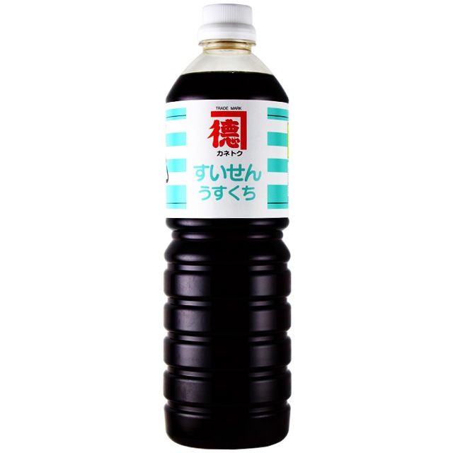 送料無料　カネトク醤油　すいせんうすくち醤油　1000ml×3本　　佐賀屋醸造　薄口醤油　鹿児島の醤油