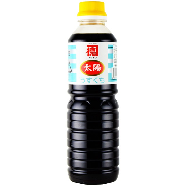 送料無料　カネトク醤油　太陽うすくち醤油　500ml×6本　　佐賀屋醸造 　薄口醤油　鹿児島の醤油