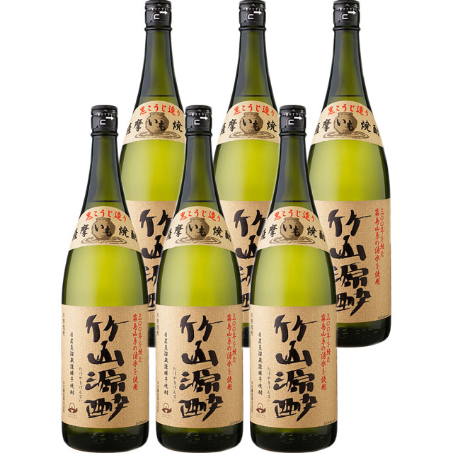 竹山源酔 25度 1800ml×6本 芋焼酎 小正醸造 ケース買い|焼酎セット