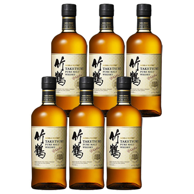 【送料無料】ニッカ 竹鶴 ピュアモルト 43度 700ml×6本