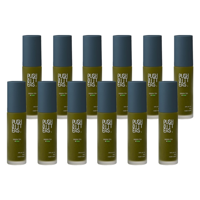 【送料無料】PUSHBITTERS GREEN TEA （プッシュビターズ グリーンティー）43度 40ml×12本