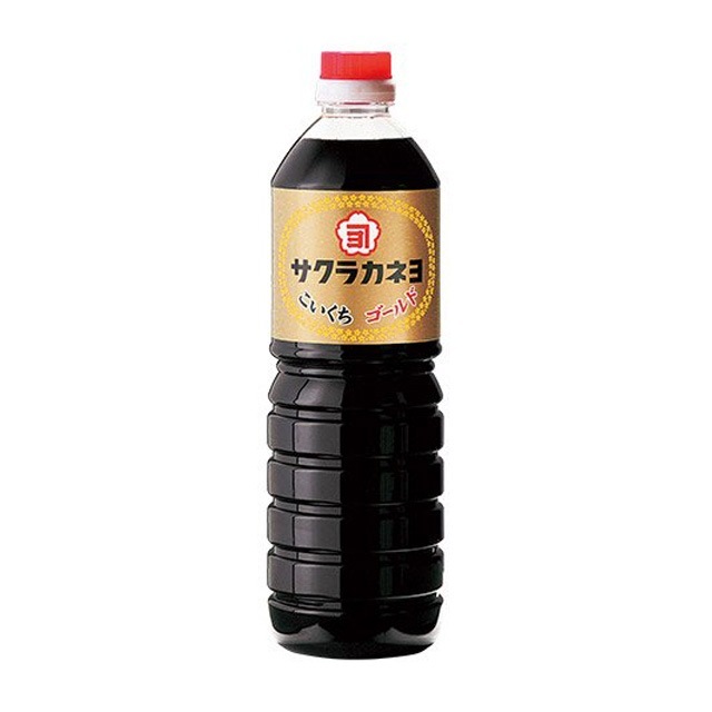サクラカネヨ　こいくち醤油　ゴールド　1000ml　　吉村醸造　濃口醤油　鹿児島醤油