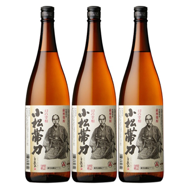 【送料無料】鹿児島限定ラベル 小松帯刀 25度 1800ml×3本 芋焼酎 |焼酎セット