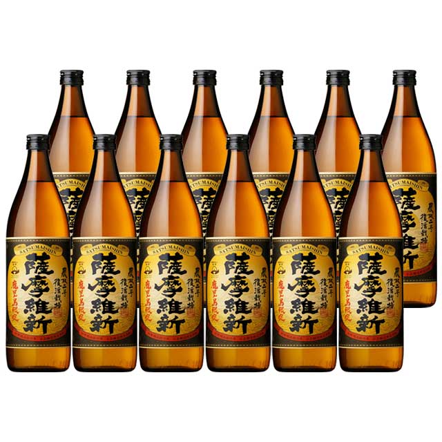 【送料無料】鹿児島限定 薩摩維新 25度 900ml×12本 芋焼酎 小正醸造|焼酎セット