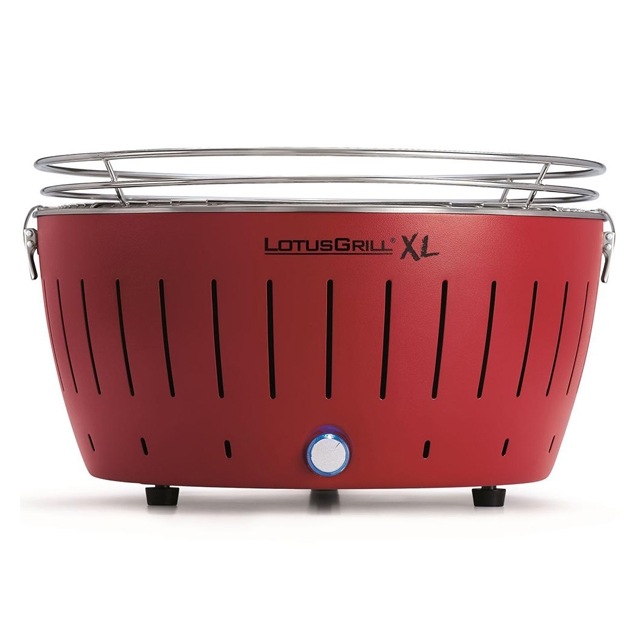 送料無料 ロータスグリル XLサイズ お試し炭付 USB対応 レッド BBQグッズ