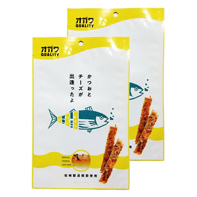 【送料無料】パケット発送 かつおとチーズが出逢ったよ 50ｇ×2袋 セット 2021かごしまの新特産品コンクール食品部門入賞 おつまみ 珍味