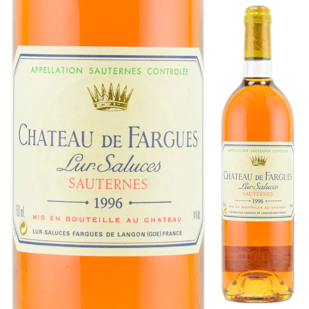 シャトー・ド・ファルグ 1996 750ml 貴腐ワイン ソーテルヌ リュル・サリュース