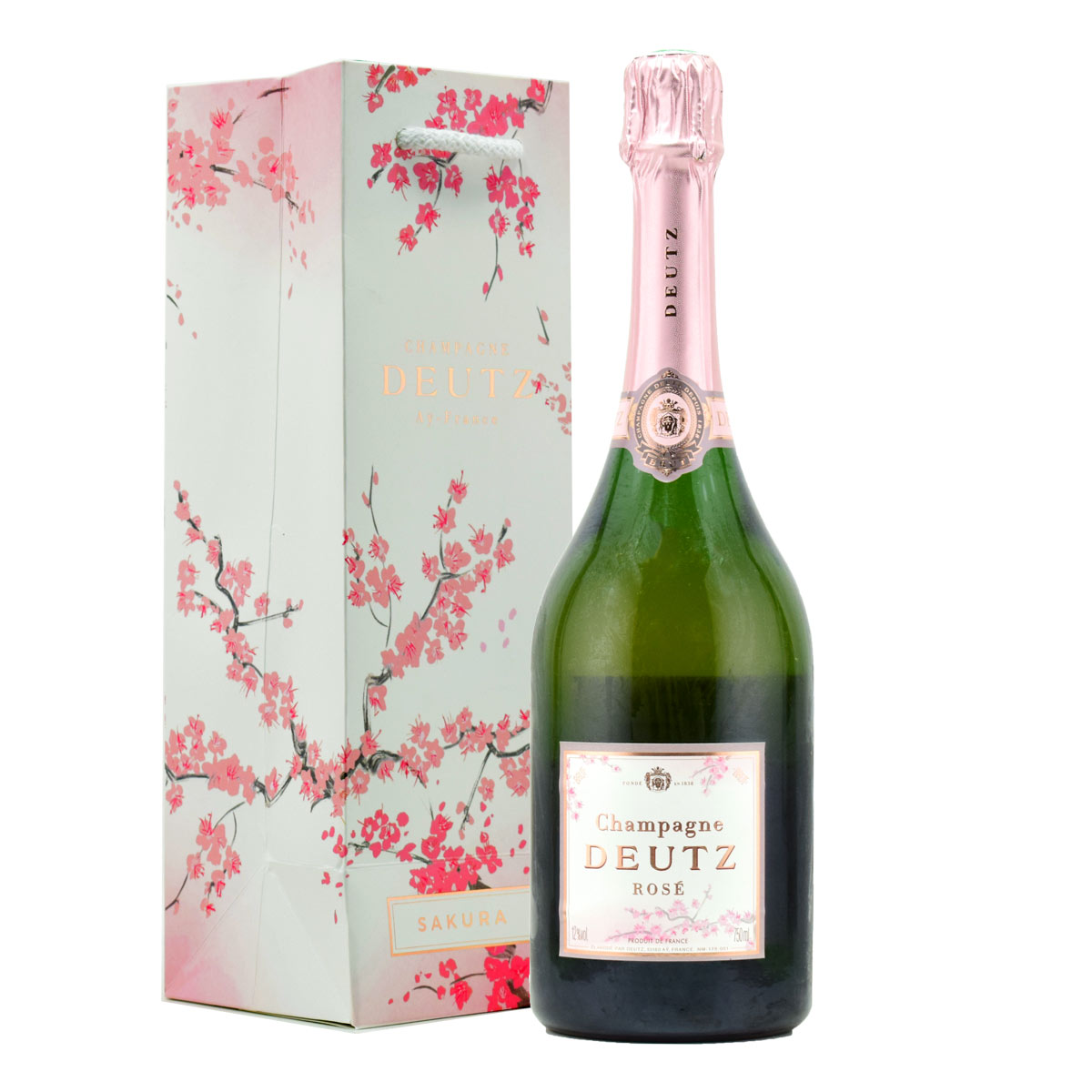 ドゥッツ （ドゥーツ） ロゼ サクラ ブリュット 750ml シャンパン 手提げ袋付き