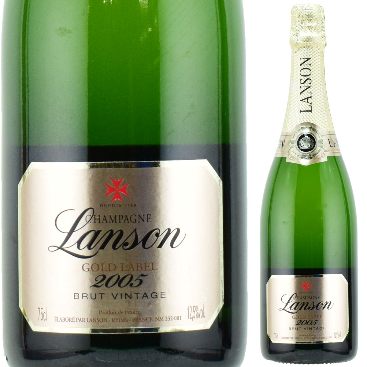 ランソン ゴールドラベル 2005 750ml シャンパン