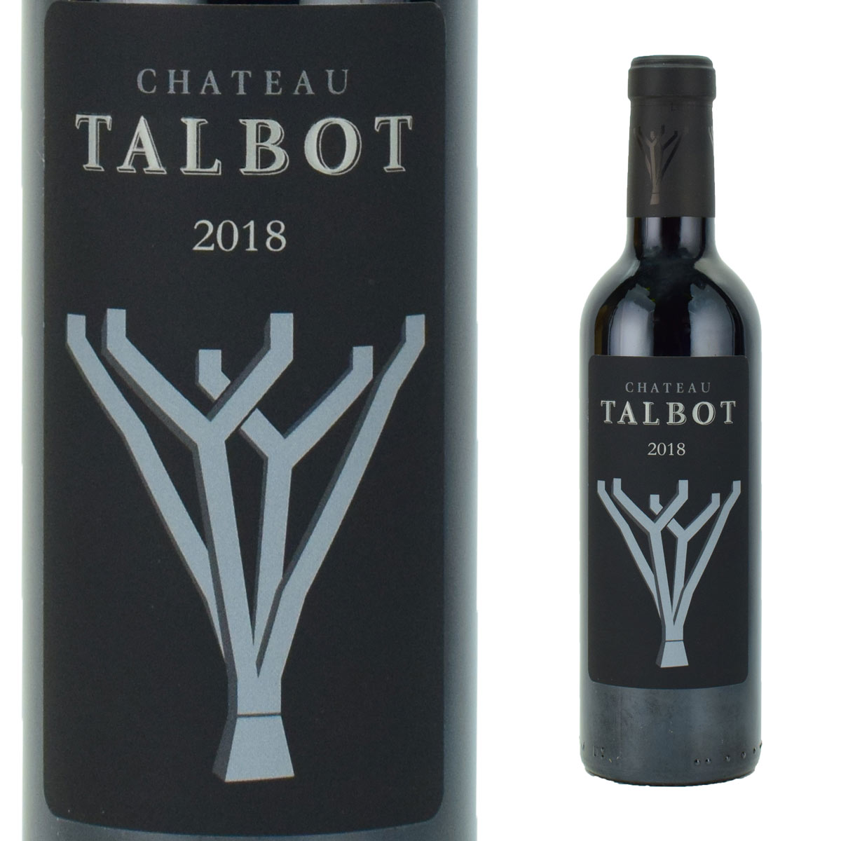 シャトー・タルボ　2018　375MLハーフボトル　100周年記念ラベル　フランス・ボルドー　サンジュリアン村格付4級