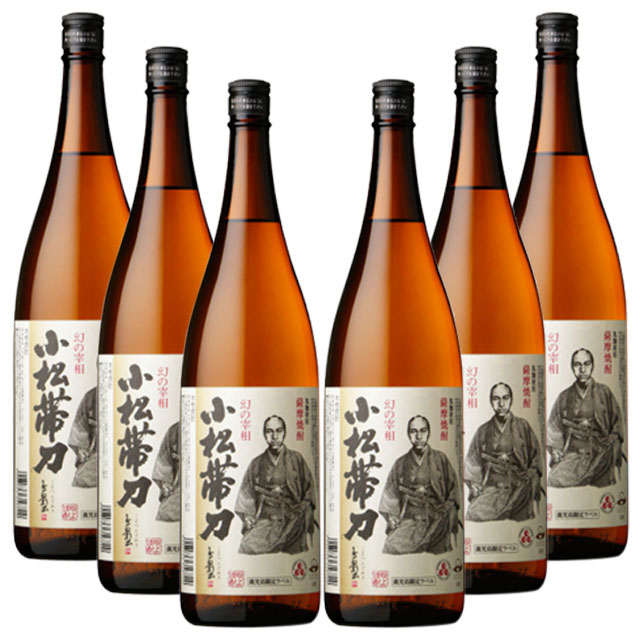 【送料無料】鹿児島限定ラベル 小松帯刀 25度 1800ml×6本 芋焼酎 