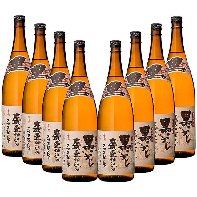 【送料無料】昔ながらの甕仕込み　黒こうじ甕仕込みさつまおごじょ25度 1800ml×8本 芋焼酎