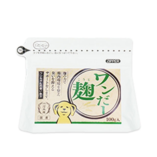 送料無料 ワンだー麹　犬用 サプリメント 100g　河内本舗 メーカー直送／代引・同梱不可