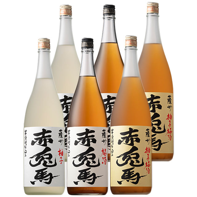 【送料無料】 赤兎馬(せきとば)梅酒・柚子・柚子梅酒 14度 1800ml×各2本 計6本|酒類（その他）