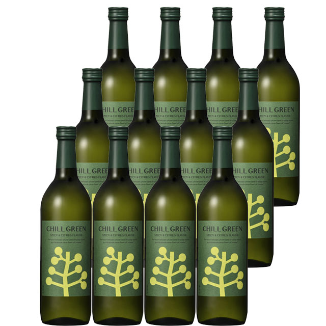 【送料無料】チルグリーン 25度 720ml×12本 麦焼酎 CHILL GREEN spicy＆citrus 濱田酒造