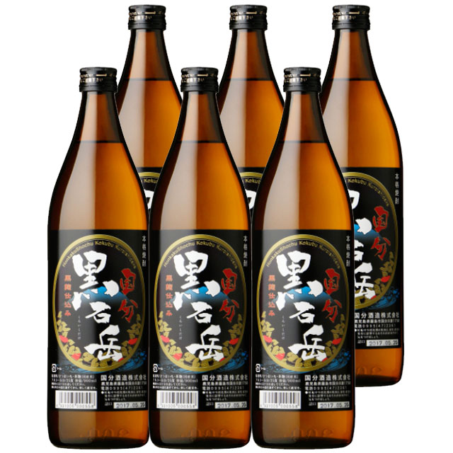 【送料無料】黒石岳 25度 900ml×6本 芋焼酎 国分酒造