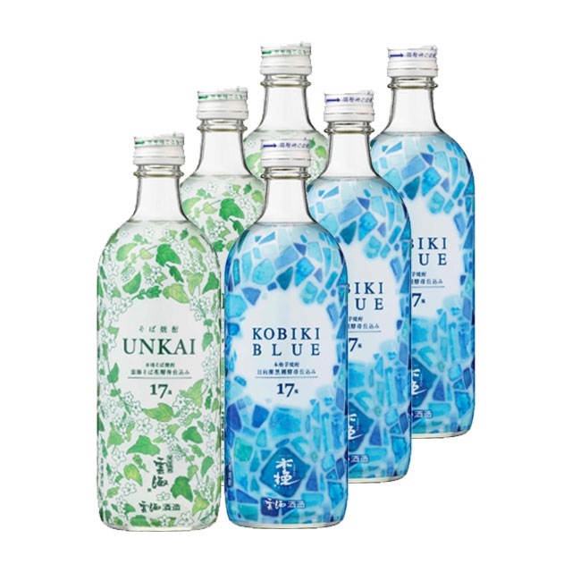 【送料無料】木挽BLUE・雲海そば花酵母仕込み 17度 500ml×各3本 計6本 雲海酒造