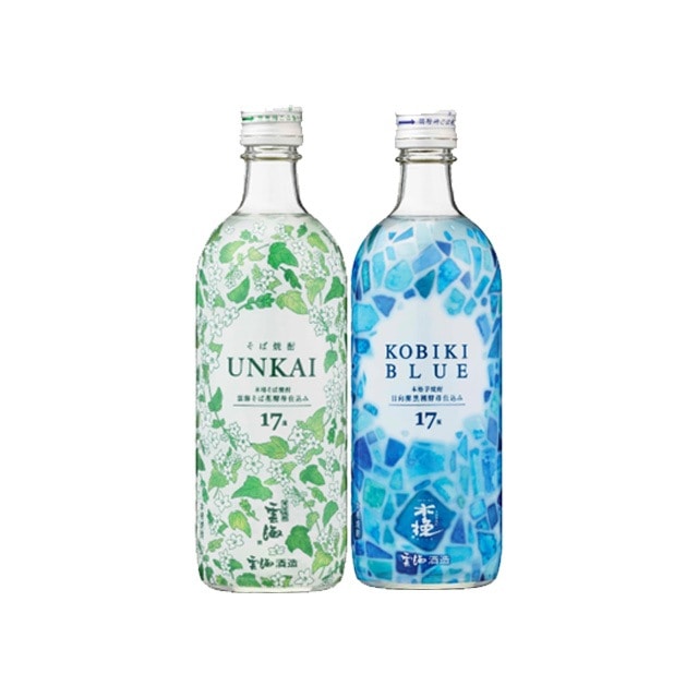 【送料無料】木挽BLUE・雲海そば花酵母仕込み 17度 500ml×各1本 計2本 雲海酒造