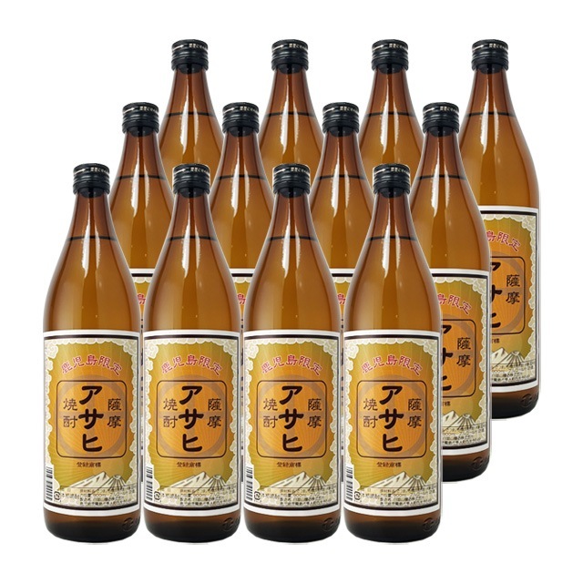 【送料無料】鹿児島限定 アサヒ 25度 900ml×12本 芋焼酎 日当山醸造