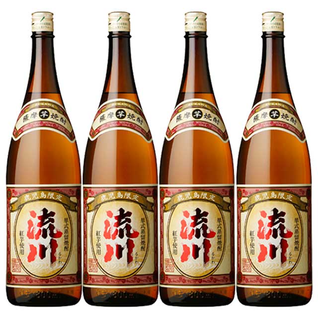 【送料無料】鹿児島限定 流川 25度 1800ml×4本 芋焼酎 田苑酒造