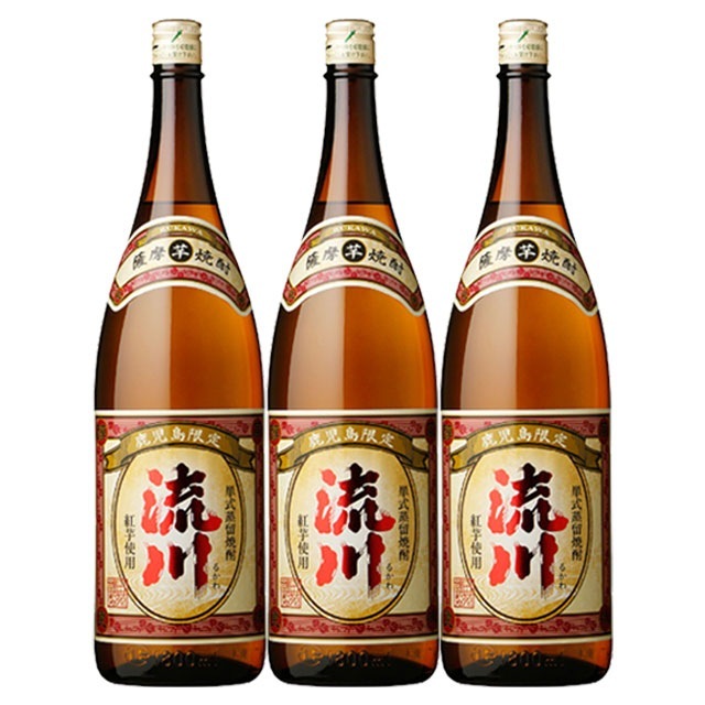 【送料無料】鹿児島限定 流川 25度 1800ml×3本 芋焼酎 田苑酒造