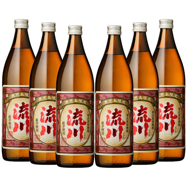 【送料無料】鹿児島限定 流川 25度 900ml×6本 芋焼酎 田苑酒造
