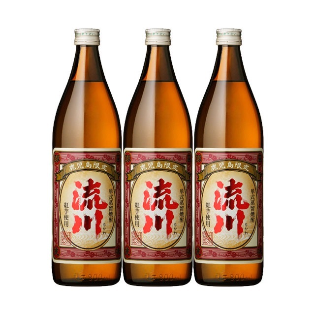 【送料無料】鹿児島限定 流川 25度 900ml×3本 芋焼酎 田苑酒造