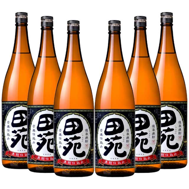 【送料無料】田苑 黒 25度 1800ml×6本 芋焼酎 田苑酒造 黒麹