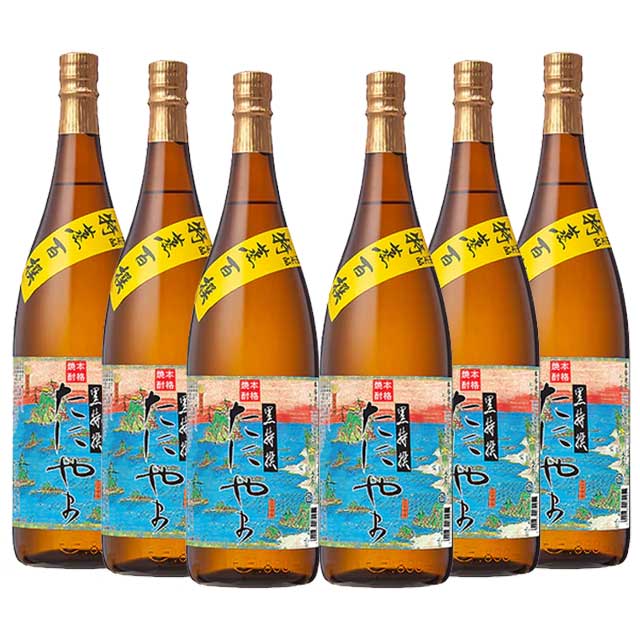 【送料無料】限定品 黒特選 たにやま 25度 1800ml×6本 芋焼酎 さつま無双
