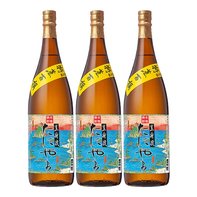 【送料無料】限定品 黒特選 たにやま 25度 1800ml×3本 芋焼酎 さつま無双