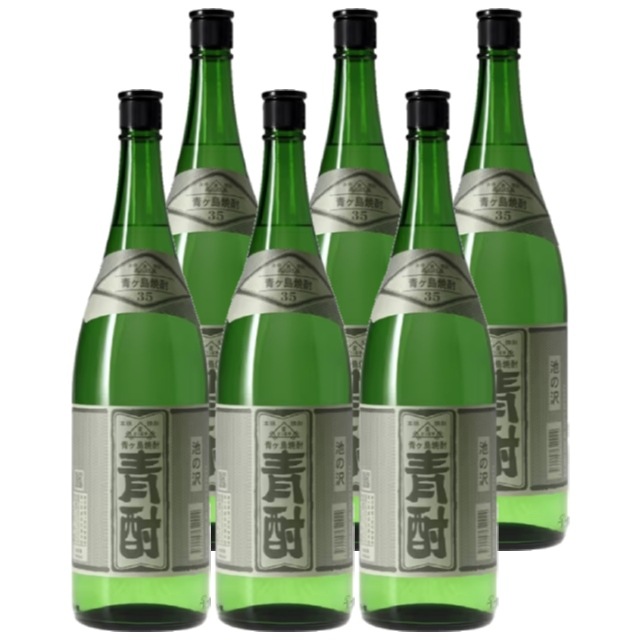【送料無料】青酎(あおちゅう) 池之沢 35度 1800ml×6本 芋焼酎 東京都 青ヶ島酒造