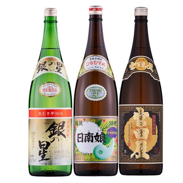 【送料無料】宮田本店セット(日南娘・銀の星・宮田屋) 25度 1800ml×各1本 計3本 宮田本店 宮崎