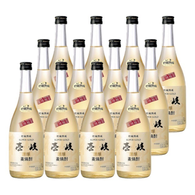 【送料無料】壱岐スーパーゴールド 22度 720ml×12本 樫樽麦焼酎 玄海酒造 長崎県