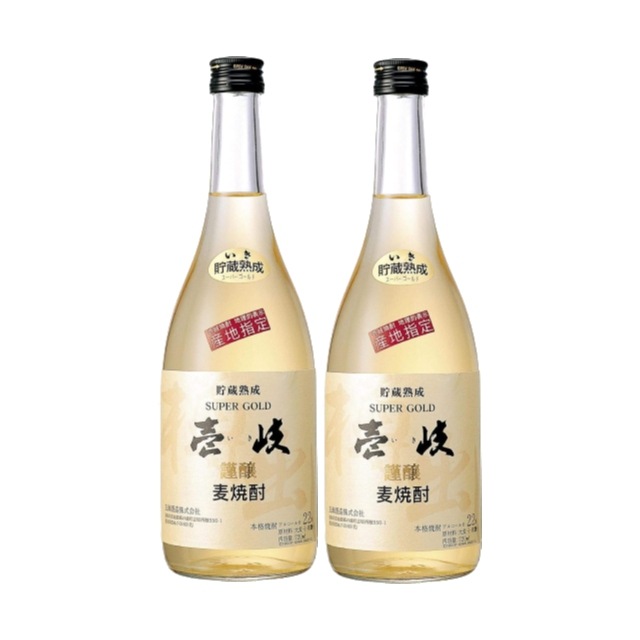 【送料無料】壱岐スーパーゴールド 22度 720ml×2本 樫樽麦焼酎 玄海酒造 長崎県