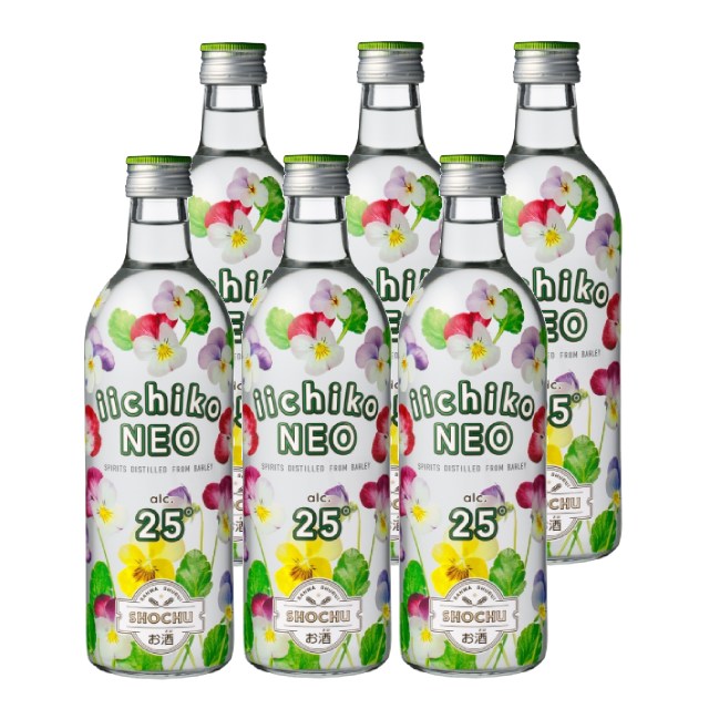 【送料無料】iichiko NEO(イイチコ ネオ) 25度 500ml×6本 瓶 麦焼酎 三和酒類 大分県